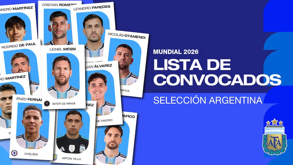 Scaloni dio a conocer la lista de convocados de la selección argentina para el Mundial 2026