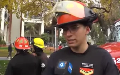 Tiene 22 años y su sueño es ayudar: el testimonio de Kevin, en el Día del Bombero Voluntario