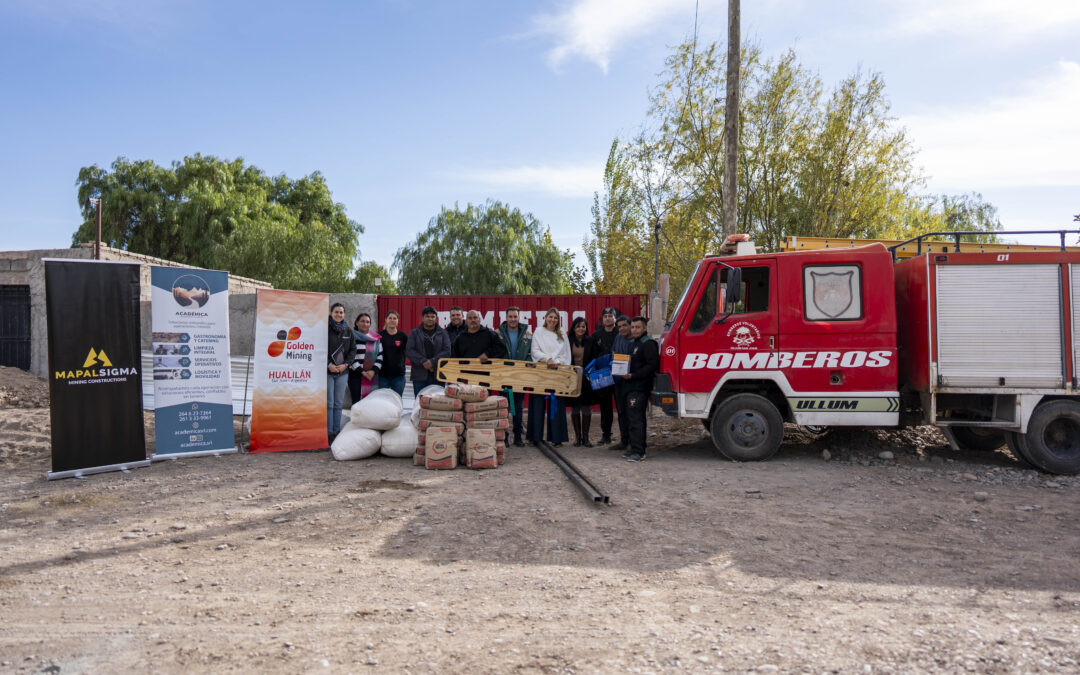Hualilán y sus contratistas fortalecen instituciones que brindan servicios esenciales en Ullum