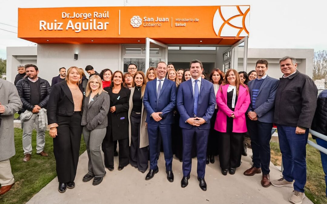 Orrego inauguró la remodelación y ampliación del CAPS Ruiz Aguilar en Chimbas