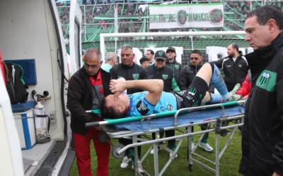 Concepción: agredieron con pirotecnia al arquero del equipo visitante y se suspendió el partido de San Martín