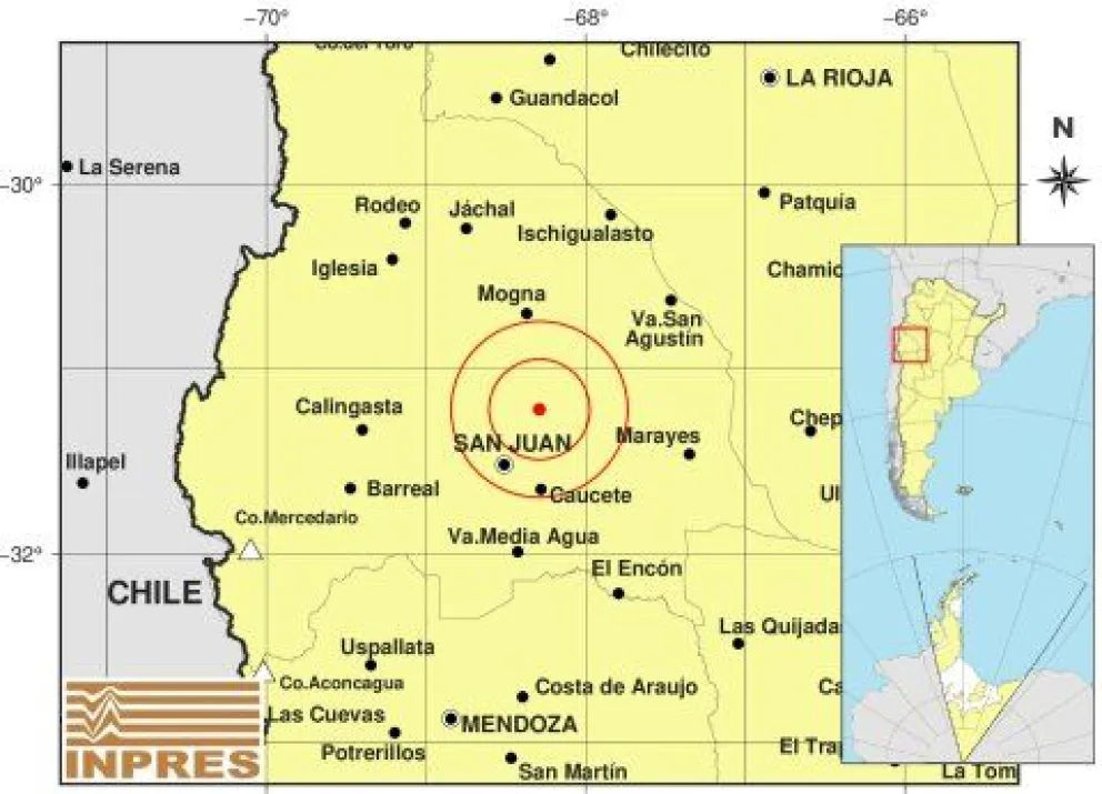 Un sismo de magnitud de 4,4° se registró en San Juan este domingo