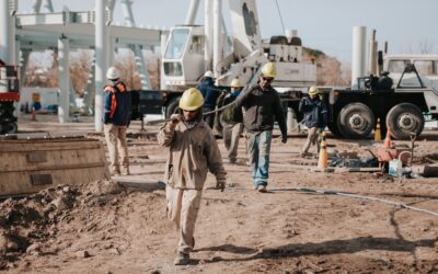 La obra de los nuevos Consultorios Externos del Hospital Rawson suma nuevos frentes y acelera su construcción