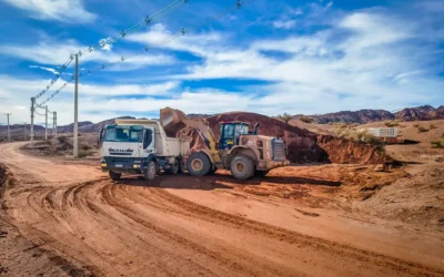 Los Azules asiste a Calingasta con trabajos de reparación vial tras el temporal