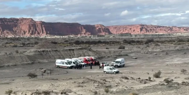 Con un gran despliegue, comenzó el operativo de rescate de los siete cuerpos en Valle Fértil