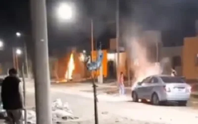 Evacuaron una cuadra entrera en un barrio de San Martín tras una fuga de gas provocada por un choque