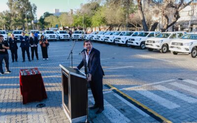 Orrego renovó la flota de Obras Sanitarias con 30 nuevos vehículos para mejorar el servicio en San Juan