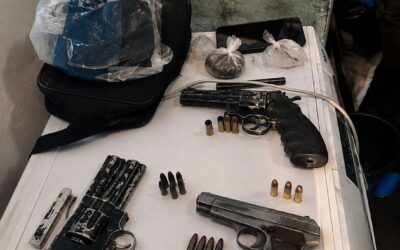 Allanaron una vivienda en Chimbas por robos investigados en Rivadavia y secuestraron armas, municiones y plantas de cannabis