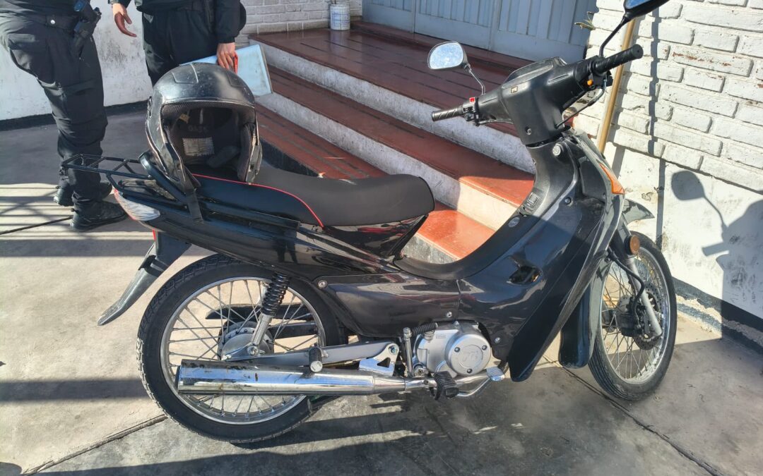 Recuperaron en Pocito una moto robada mediante la modalidad «Uber»