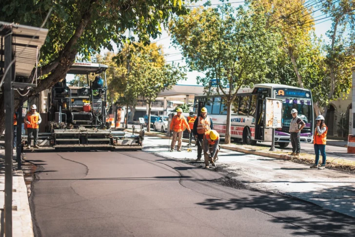 Capital continúa las obras de pavimentación con trabajos en Avenida Alem