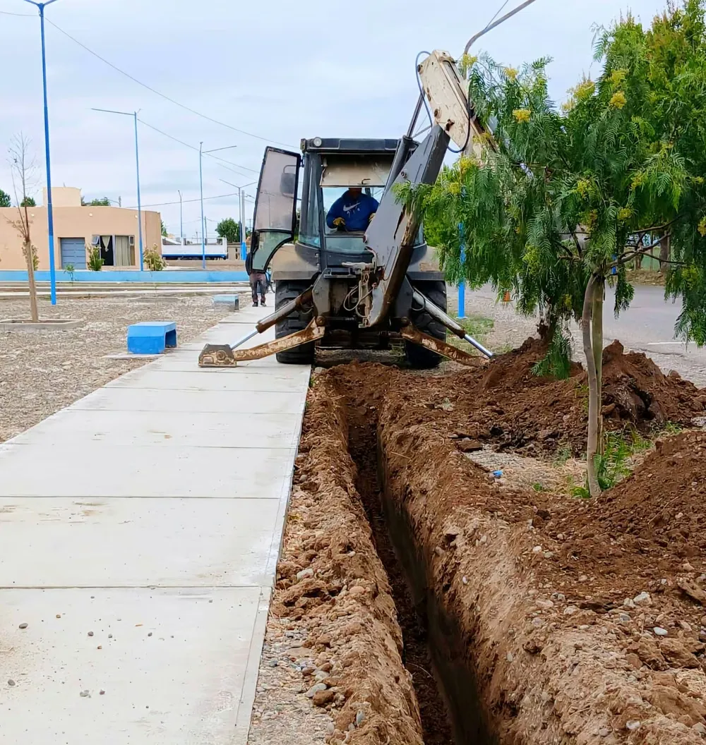 9 de Julio realiza obras de canalización para reducir el riesgo de anegamientos en el departamento