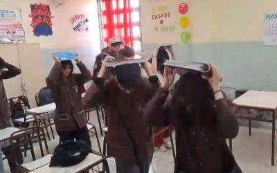 San Juan realizó un simulacro de evacuación escolar en 1.380 establecimientos